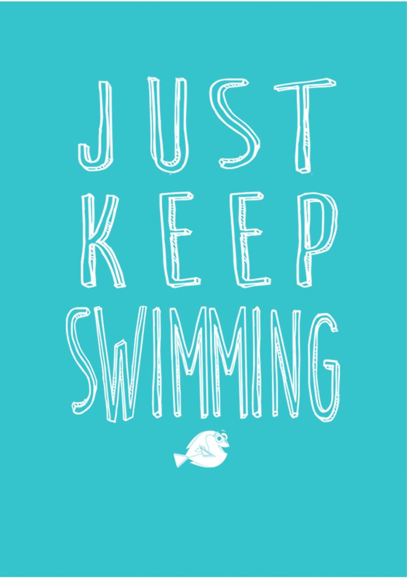 Girls 4-6x  Swimming Graphic T-Shirt