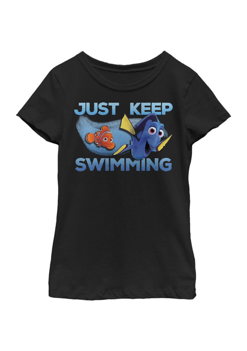 Girls 4-6x  Just Swimming Graphic Top