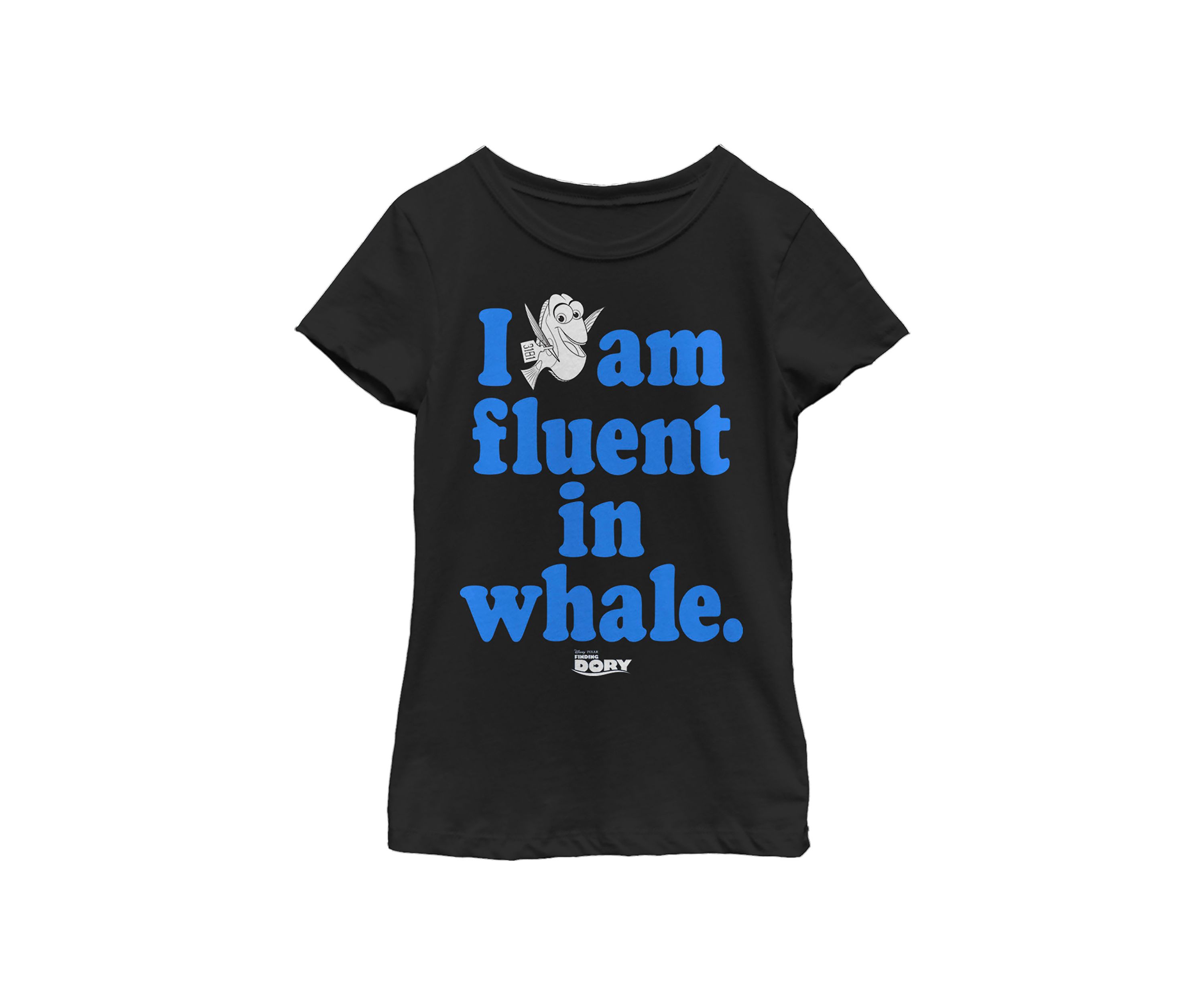 Girls 4-6x  Fluent in Whale Graphic T-Shirt