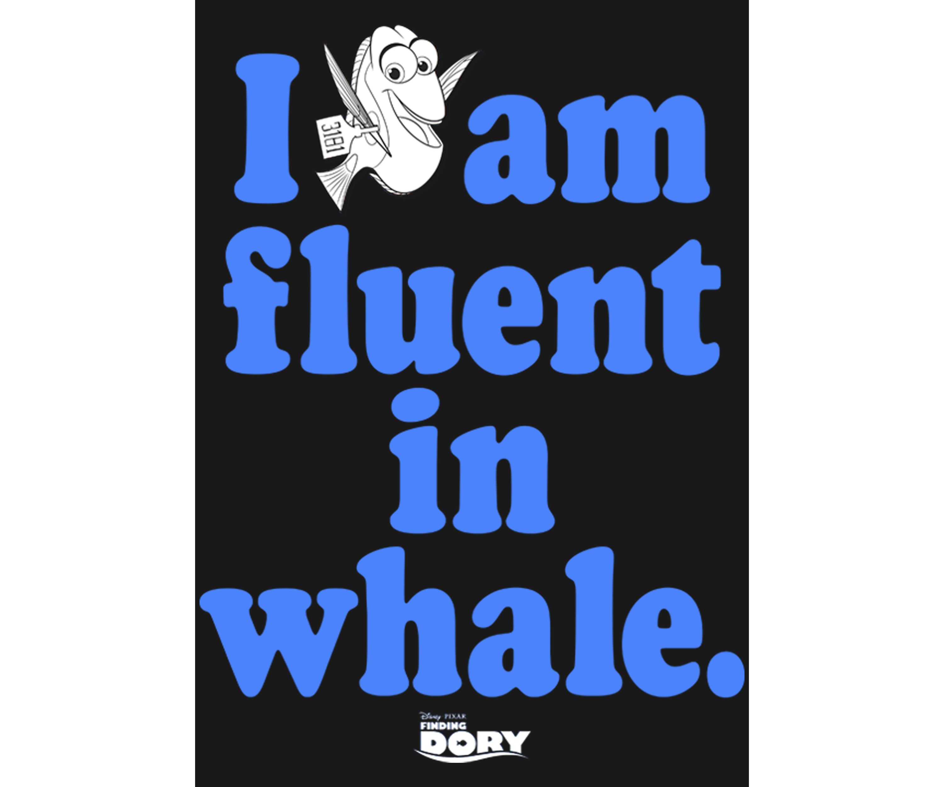 Girls 4-6x  Fluent in Whale Graphic T-Shirt