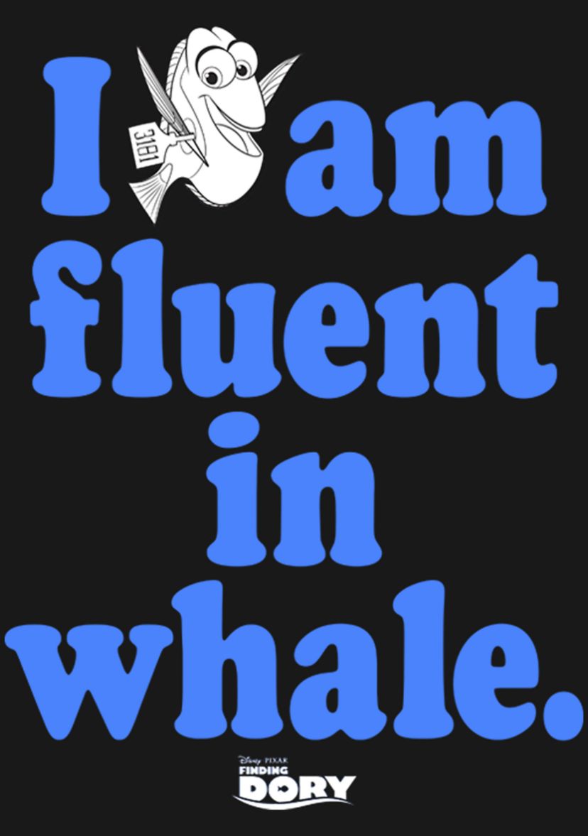 Girls 4-6x  Fluent in Whale Graphic T-Shirt