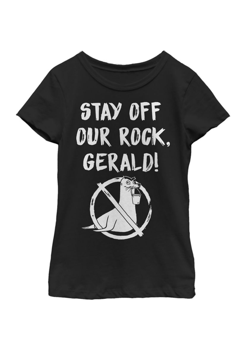 Girls 4-6x  Stay Off Graphic Top