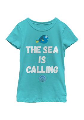 Disney Girls 7-16 The Sea Graphic T-Shirt, Blue