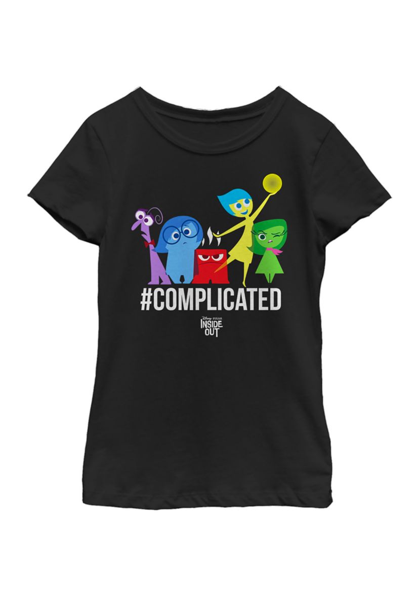  Girls 7-16 Complicated Graphic T-Shirt 