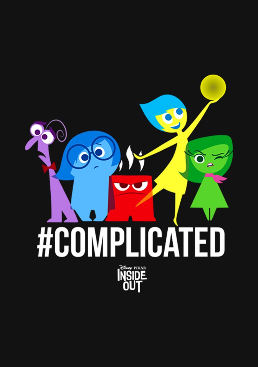  Girls 7-16 Complicated Graphic T-Shirt 