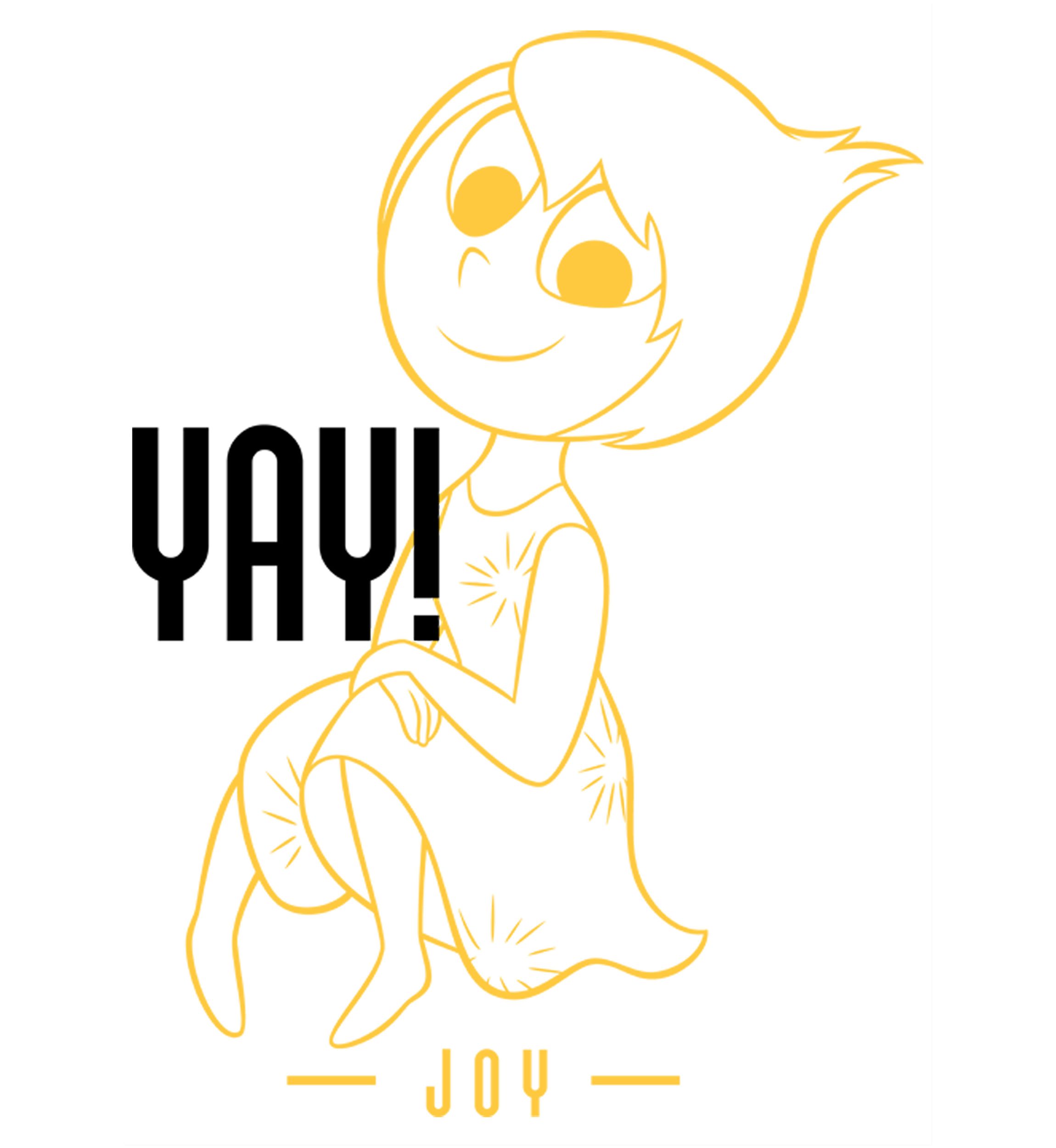 Girls 4-6x  Yay Joy Graphic Top