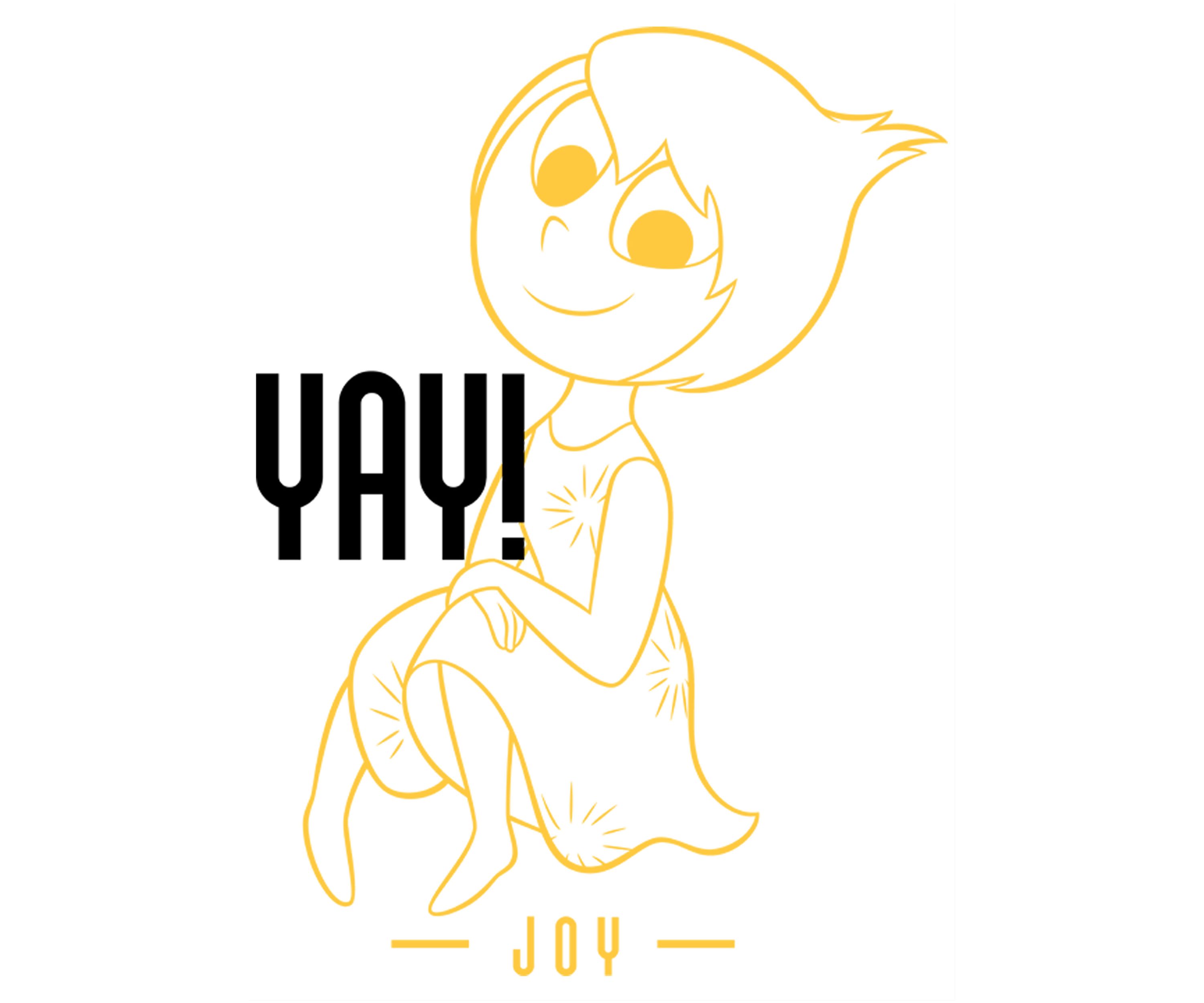 Girls 4-6x  Yay Joy Graphic Top