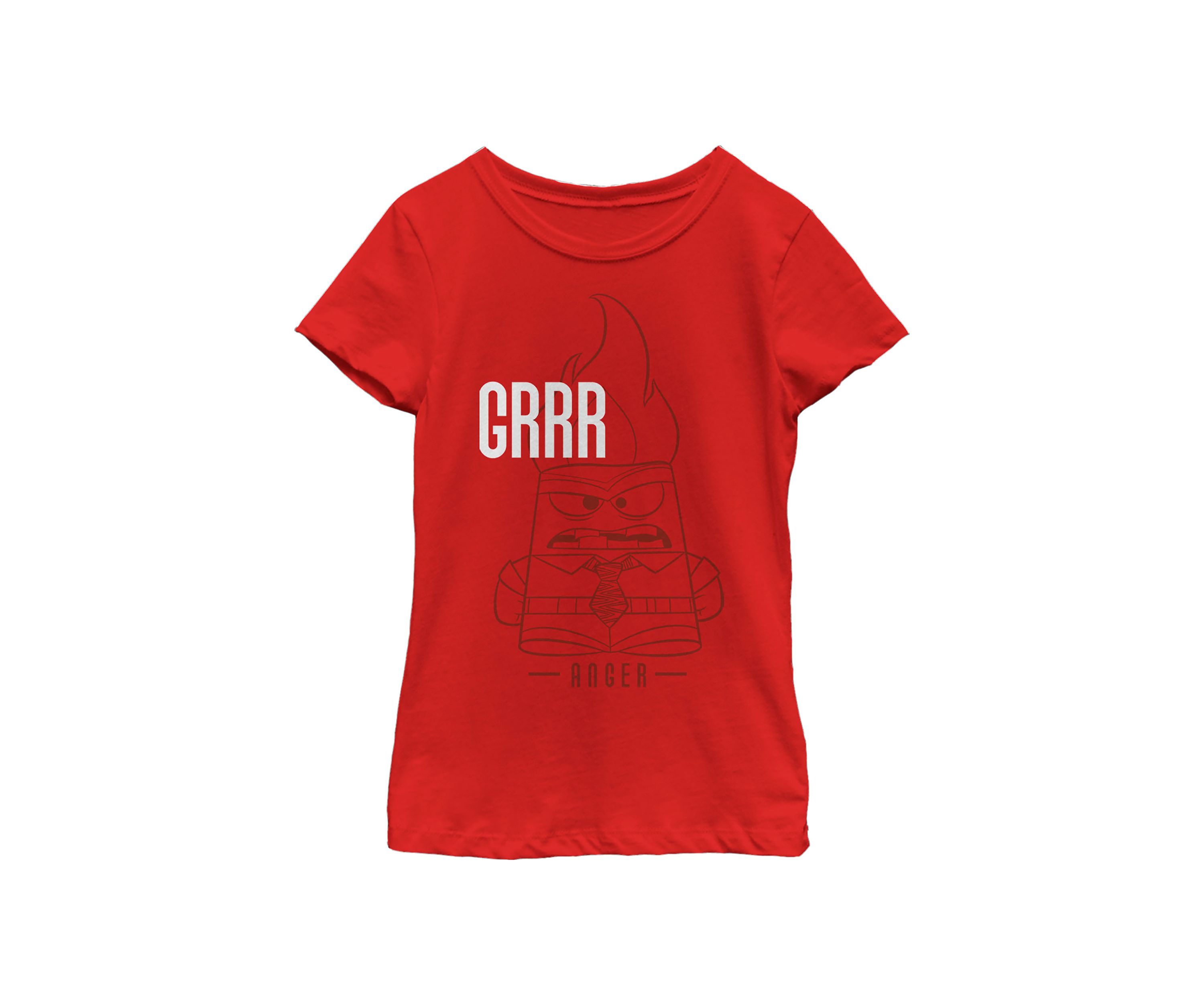 Girls 4-6x  Grrr Anger Graphic Top