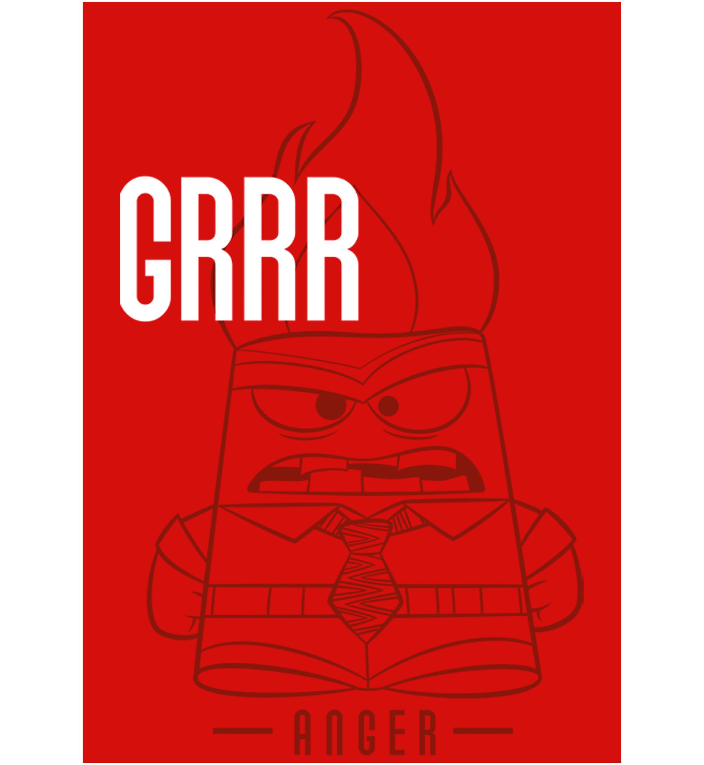 Girls 4-6x  Grrr Anger Graphic Top