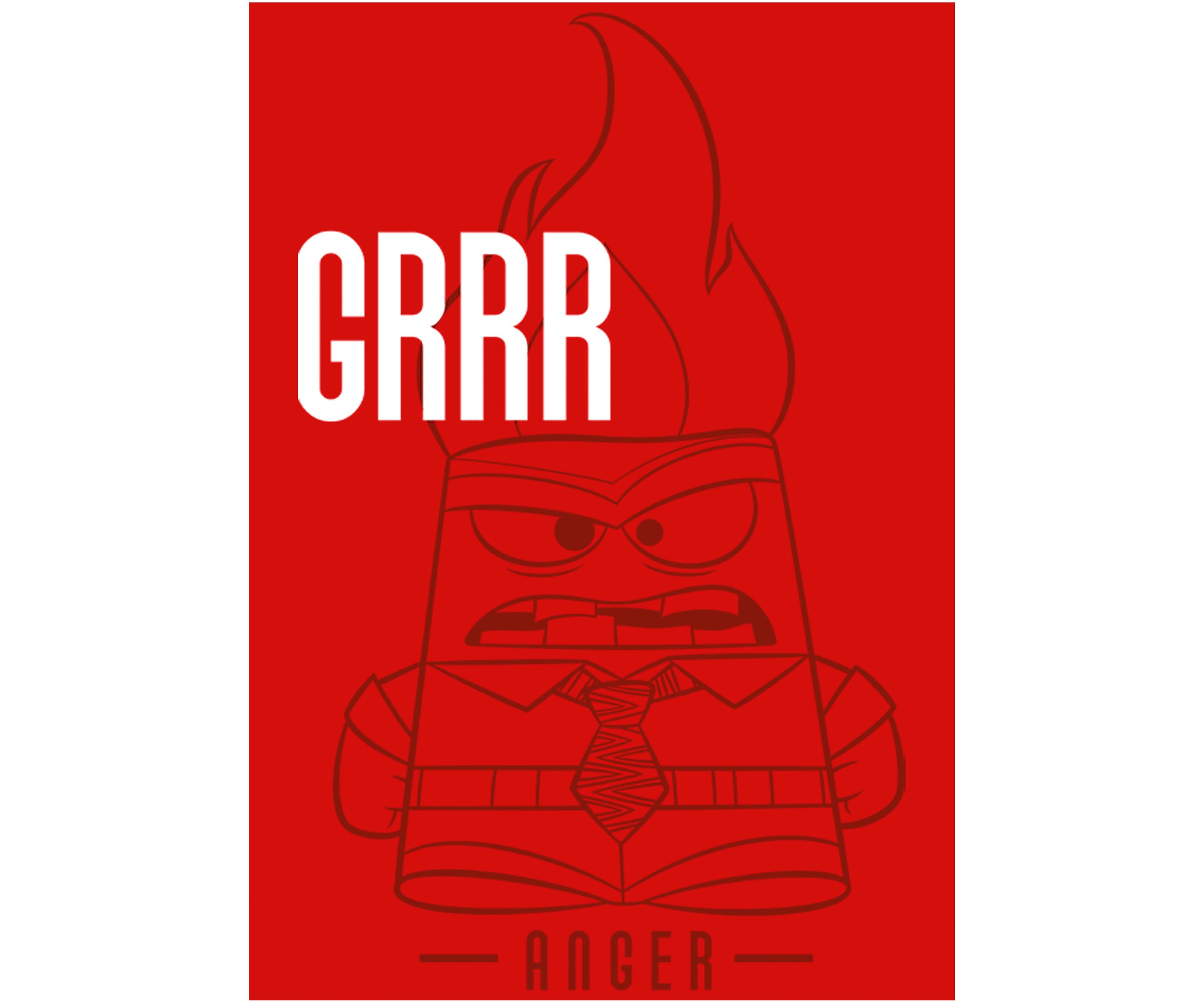 Girls 4-6x  Grrr Anger Graphic Top