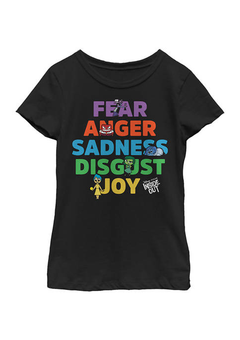 Inside Out Girls 4-6x Emo Graphic T-Shirt