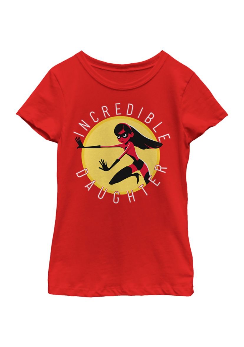 Girls 4-6x Incredible Daughter Circle Graphic T-Shirt