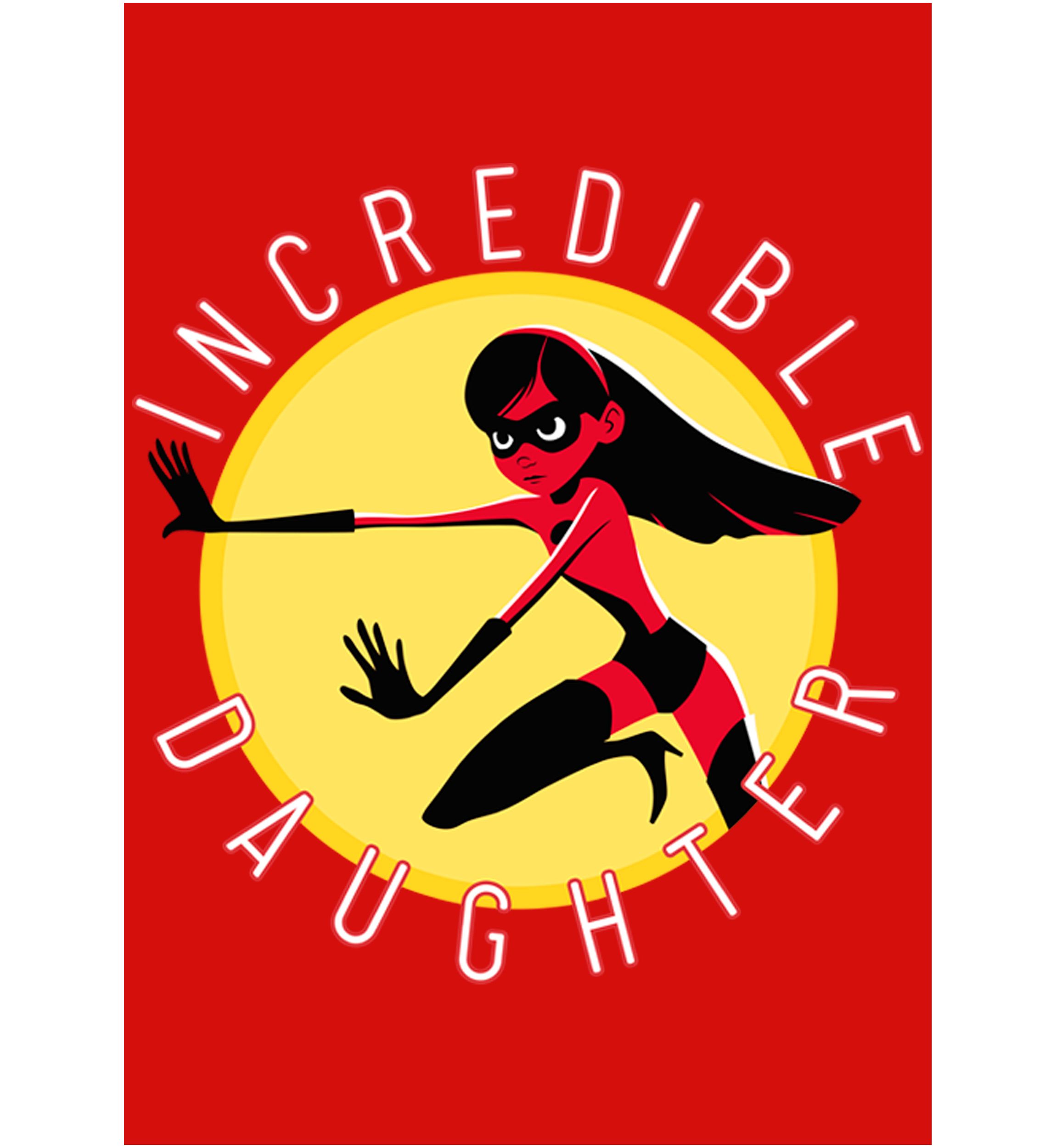 Girls 4-6x Incredible Daughter Circle Graphic T-Shirt