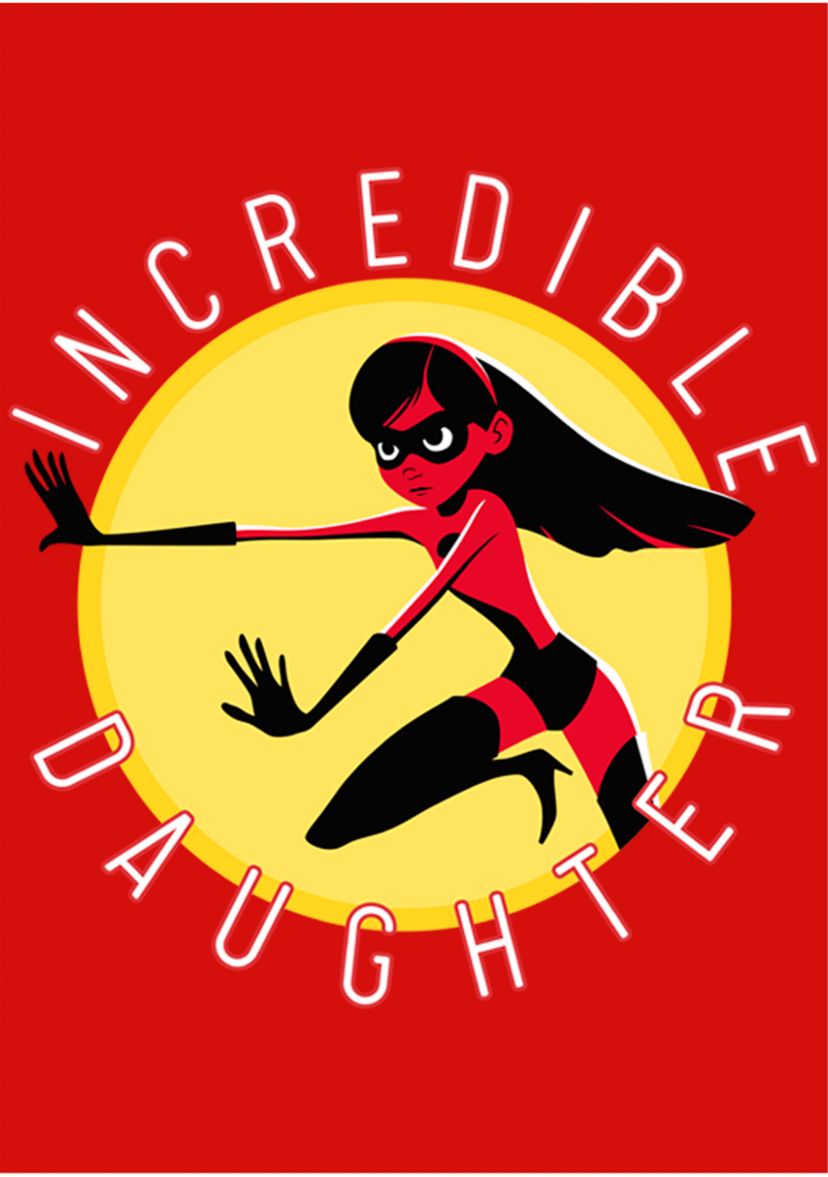 Girls 4-6x Incredible Daughter Circle Graphic T-Shirt