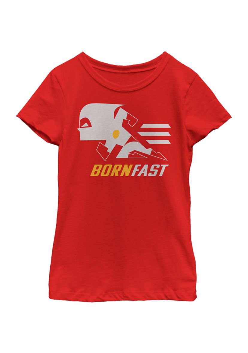 Girls 4-6x   Dash Lines Graphic Top