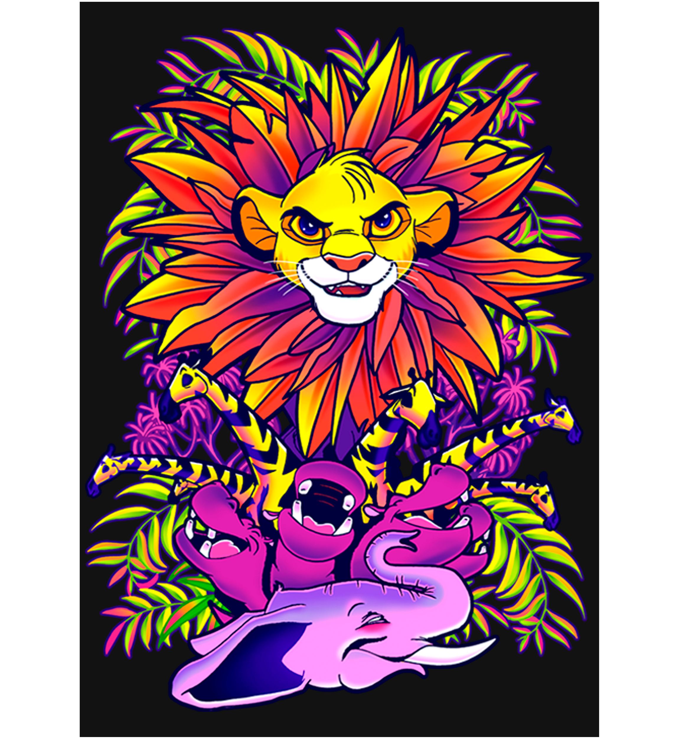 Girls 4-6x  HYPER COLOR KING Graphic Top