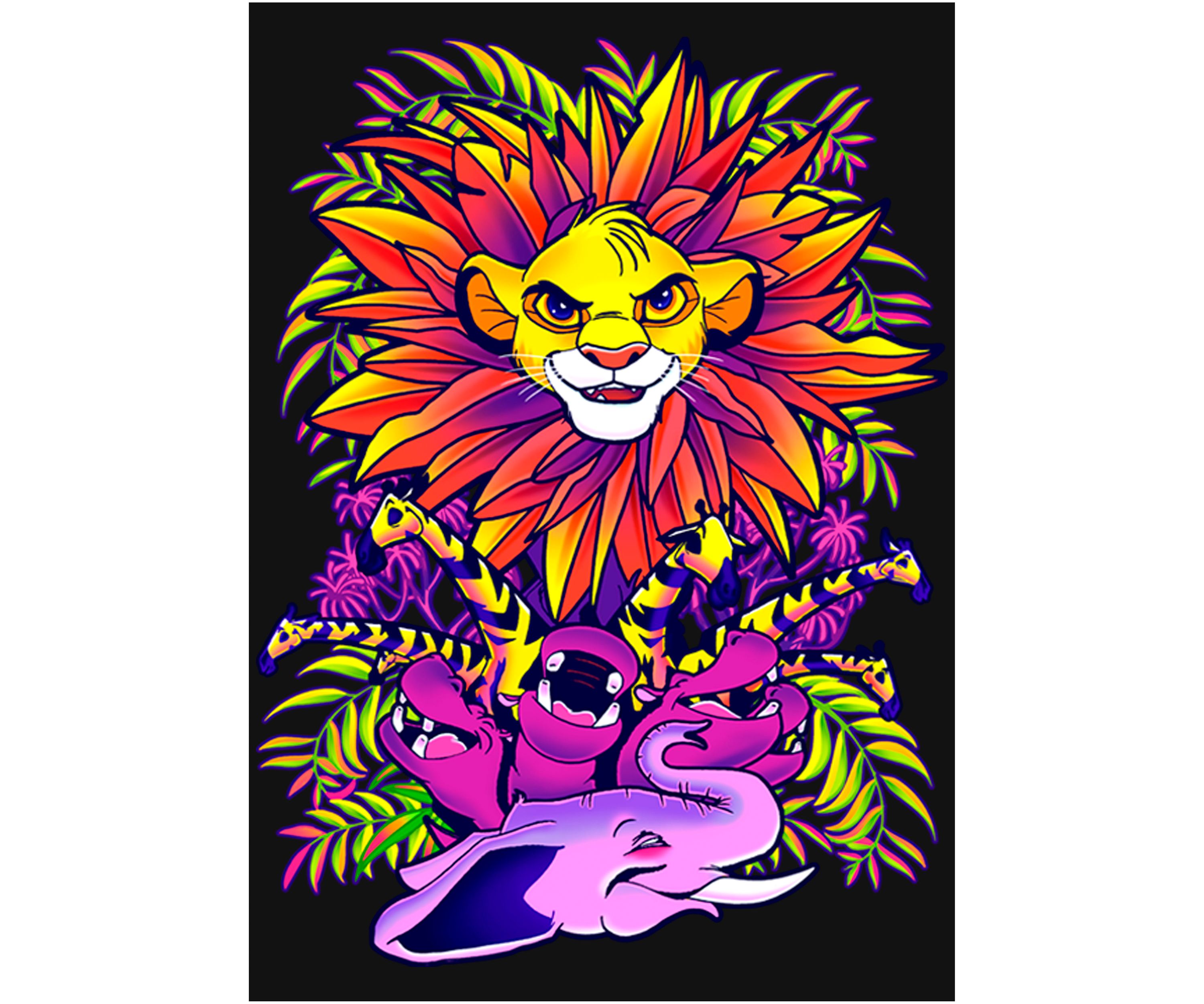 Girls 4-6x  HYPER COLOR KING Graphic Top