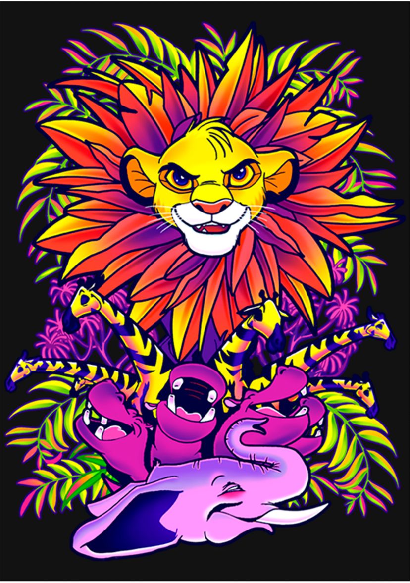 Girls 4-6x  HYPER COLOR KING Graphic Top