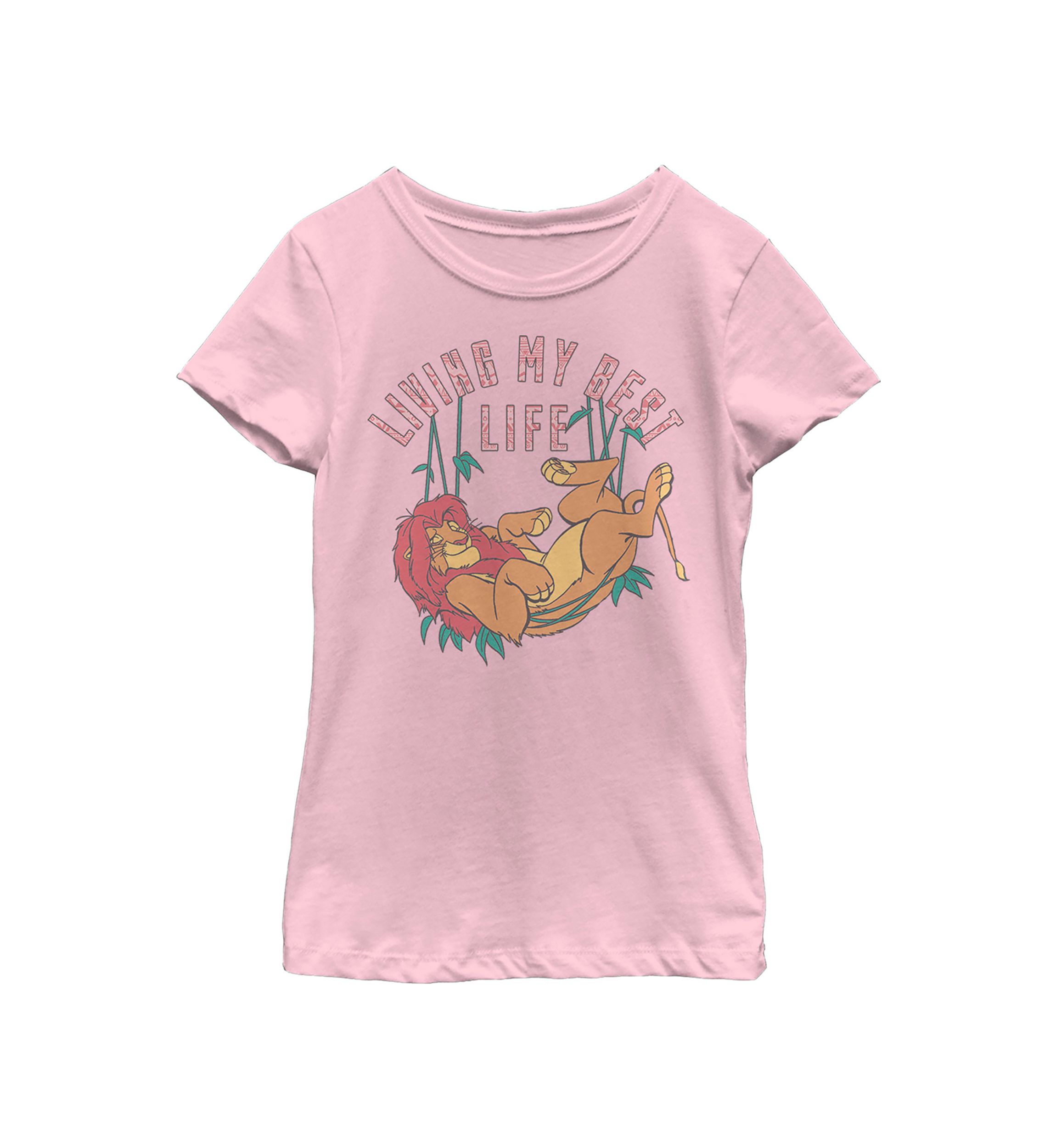Girls 4-6x  Best Lion Graphic T-Shirt