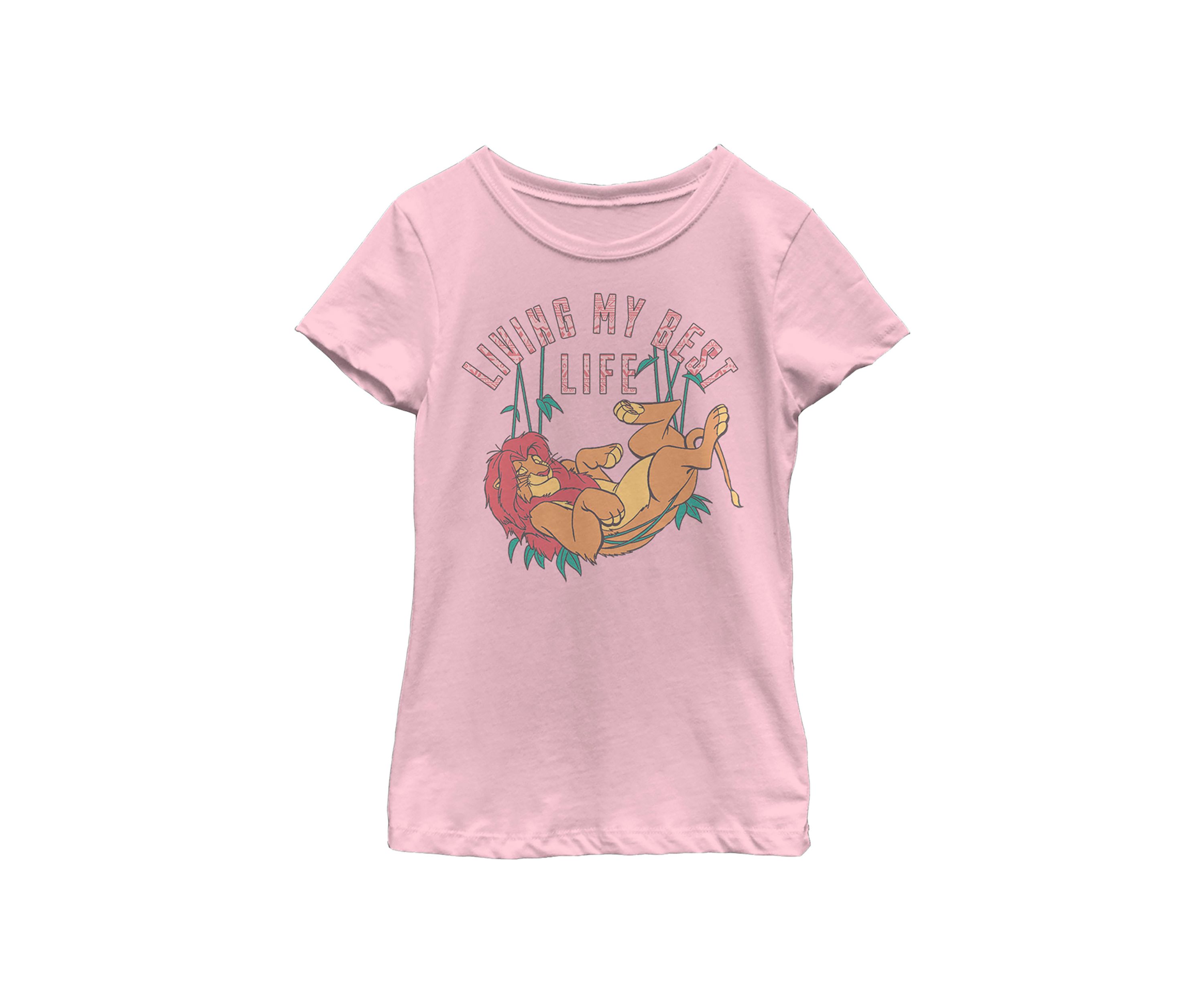 Girls 4-6x  Best Lion Graphic T-Shirt