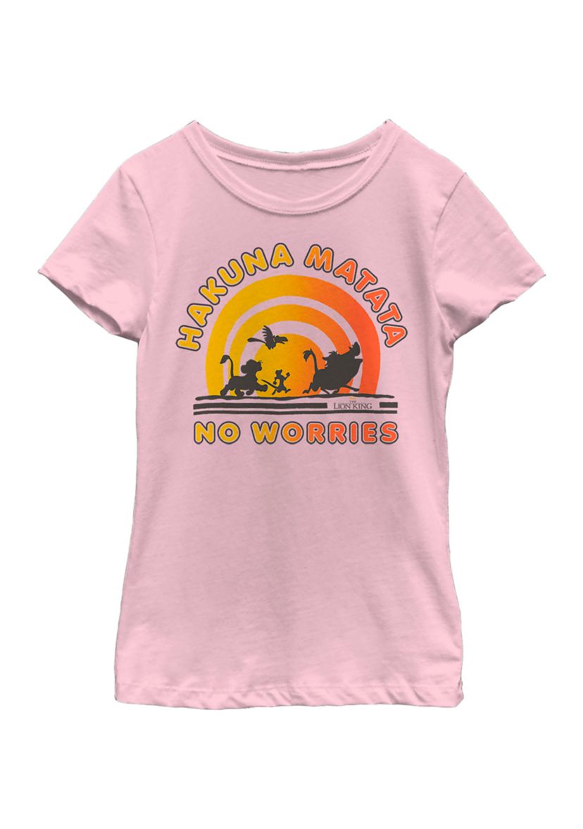 Girls 4-6x No Worries Graphic T-Shirt