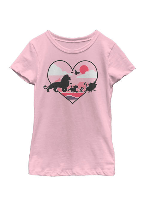Disney® Girls 4-6x College Lines Graphic T-Shirt