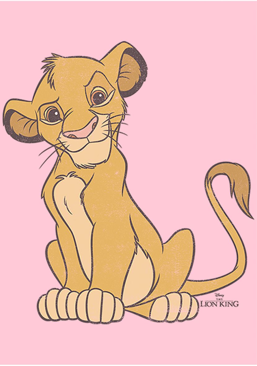 Girls 4-6x  Simba Vintage Graphic T-Shirt