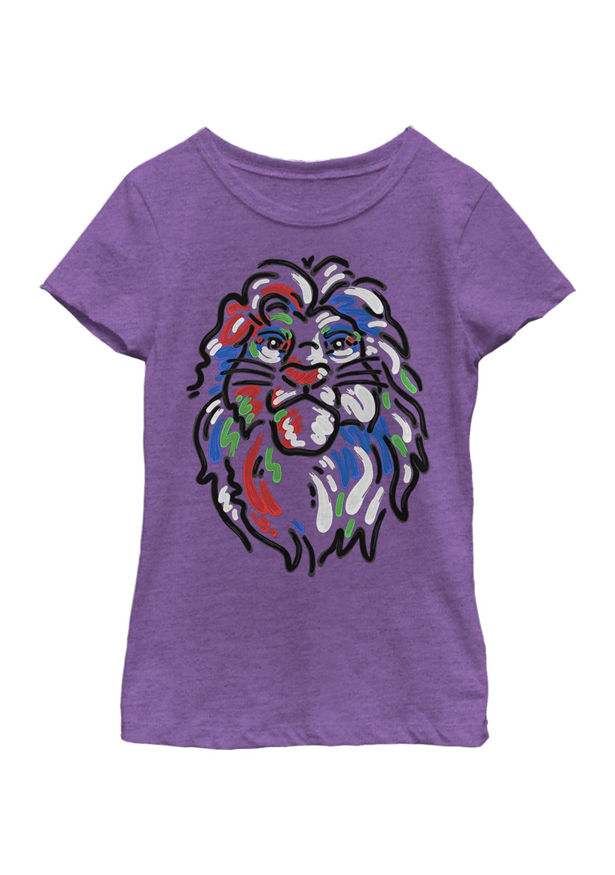 Girls 4-6x Simba Paint Graphic T-Shirt