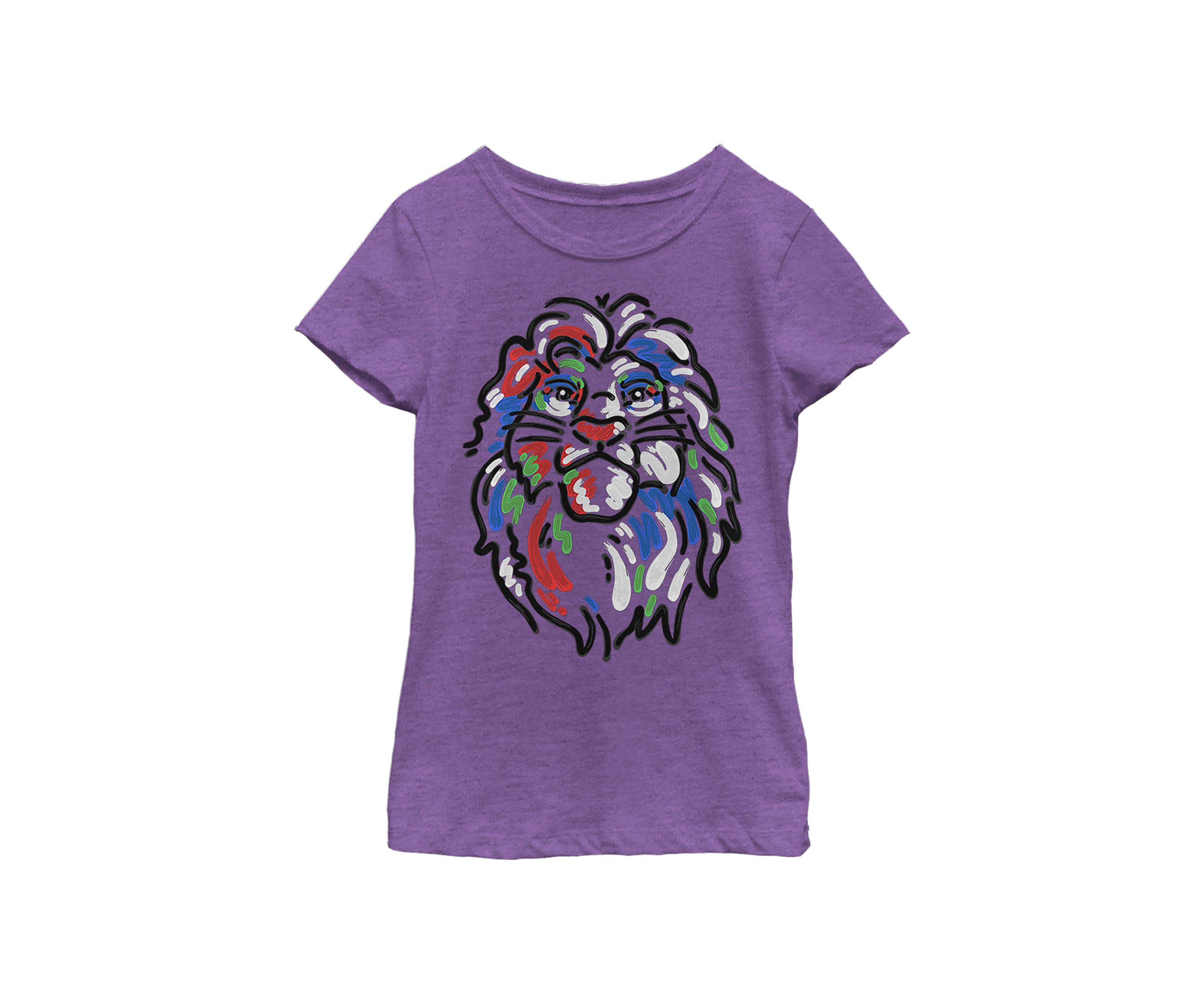 Girls 4-6x Simba Paint Graphic T-Shirt