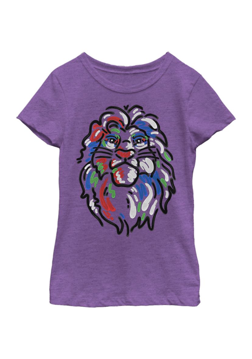 Girls 4-6x Simba Paint Graphic T-Shirt