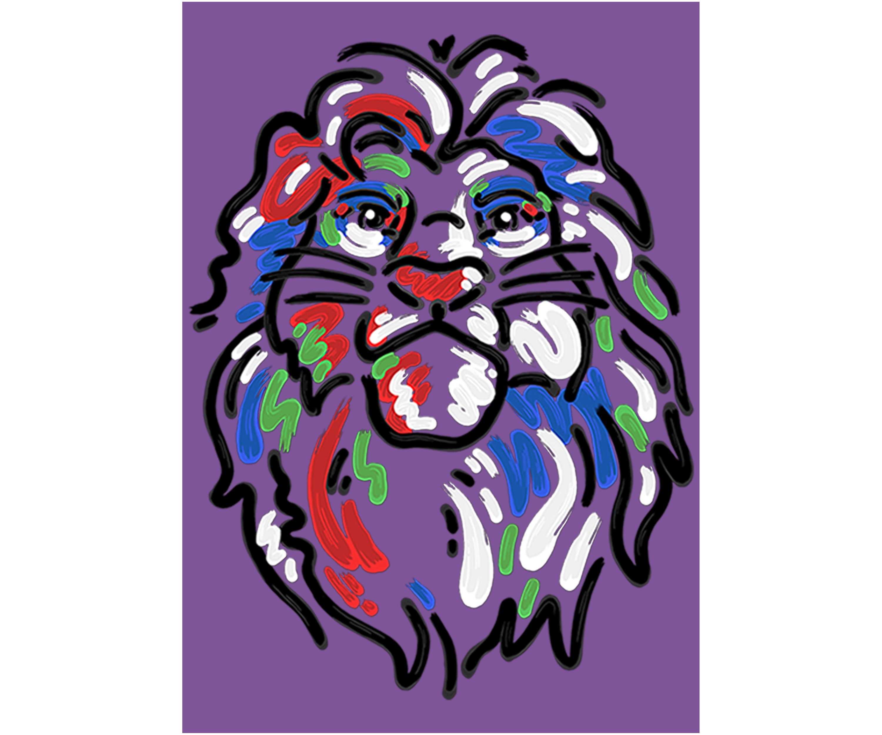 Girls 4-6x Simba Paint Graphic T-Shirt