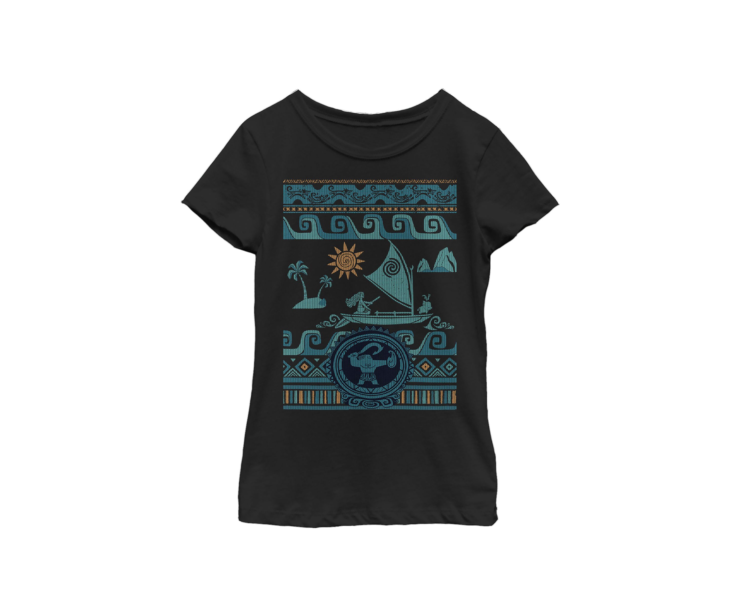 Girls 4-6x Sweater Collage Graphic T-Shirt