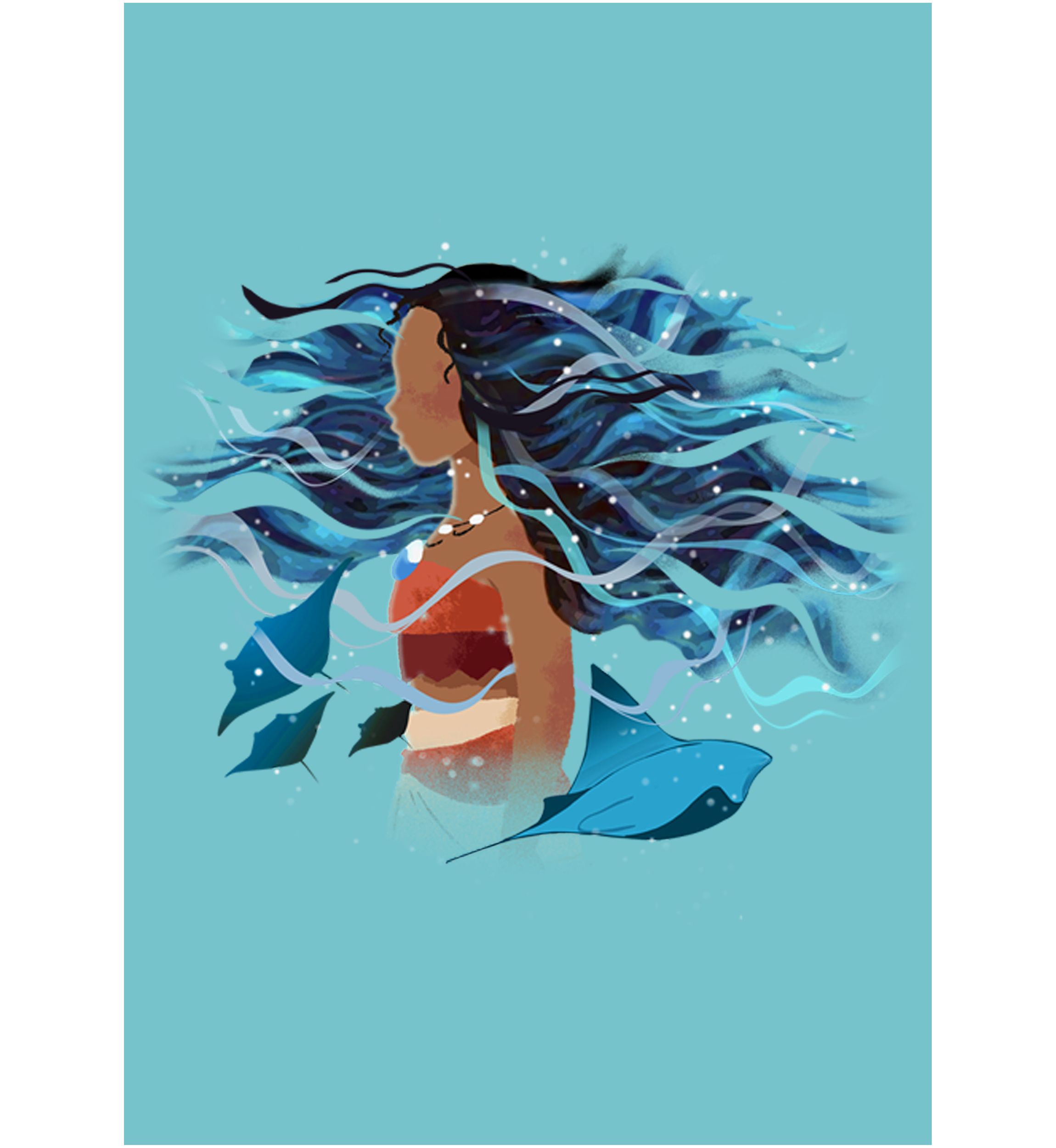 Girls 4-6x   In Ocean Graphic T-Shirt