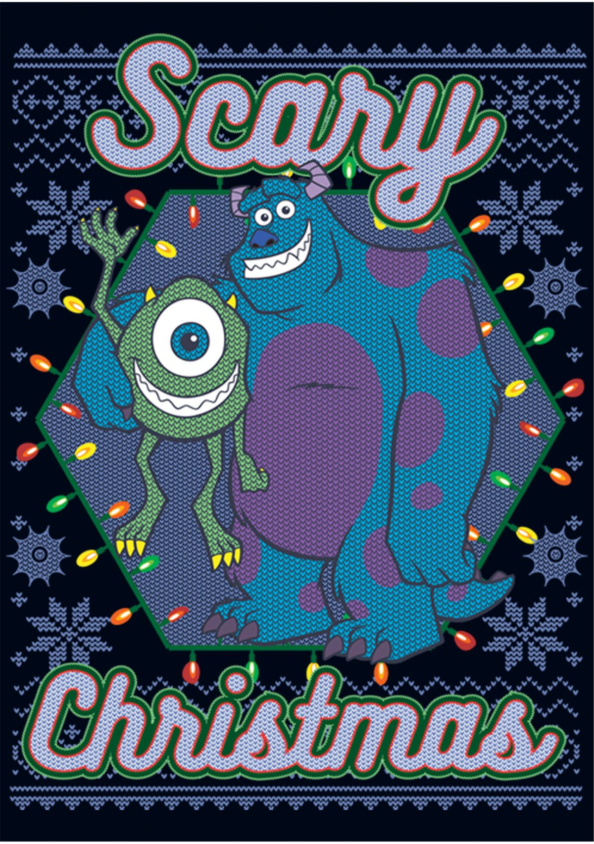 Girls 4-6x  Monsters Xmas Graphic T-Shirt