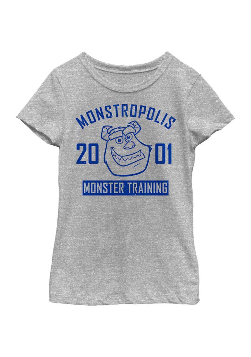 Girls 4-6x  Monster Training Graphic Top