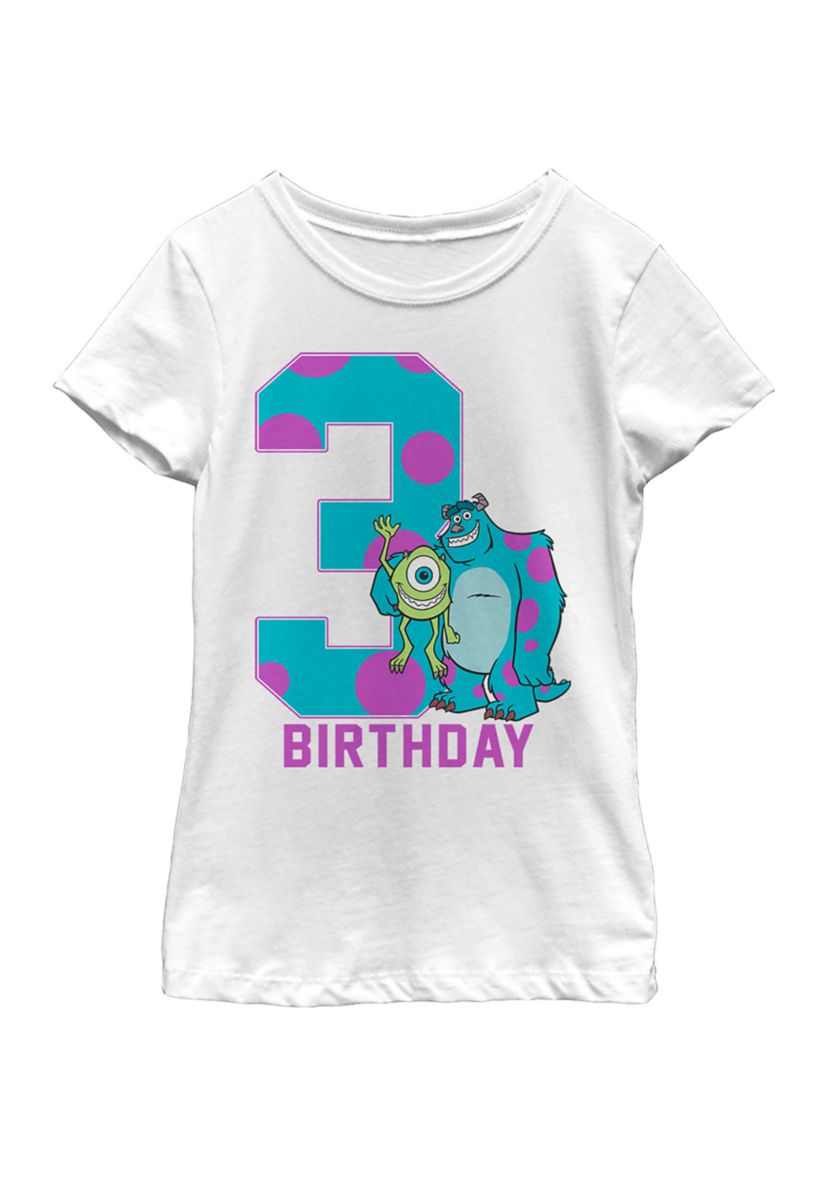Girls 4-6x  Birthday Monster Graphic T-Shirt
