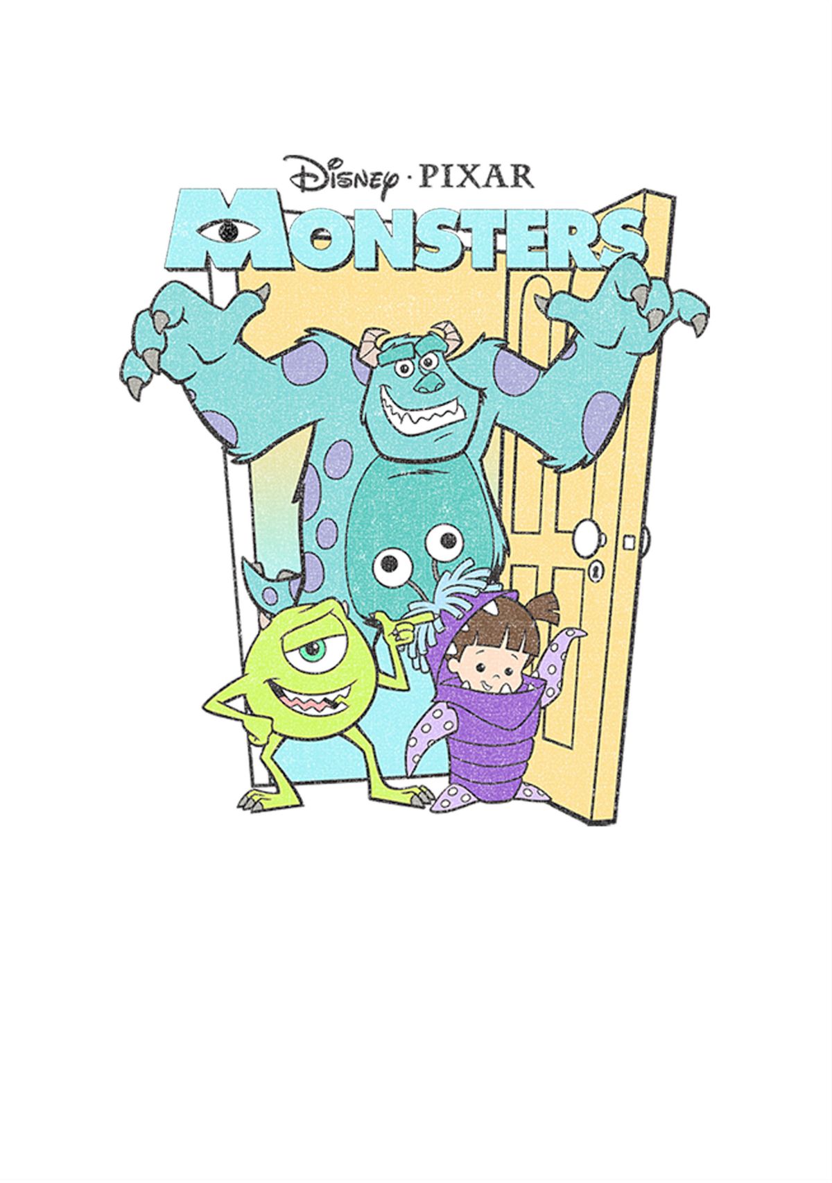 Girls 4-6x  Pastel Monsters Graphic T-Shirt