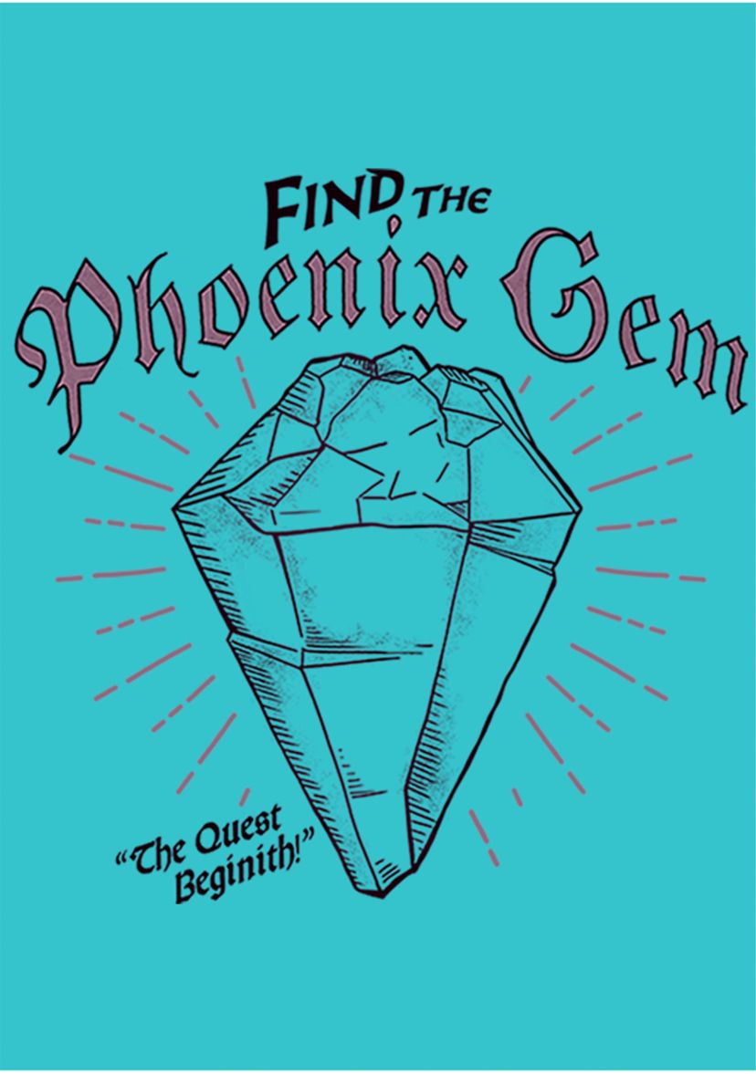 Girls 4-6x  Pheonix Gem Graphic T-Shirt