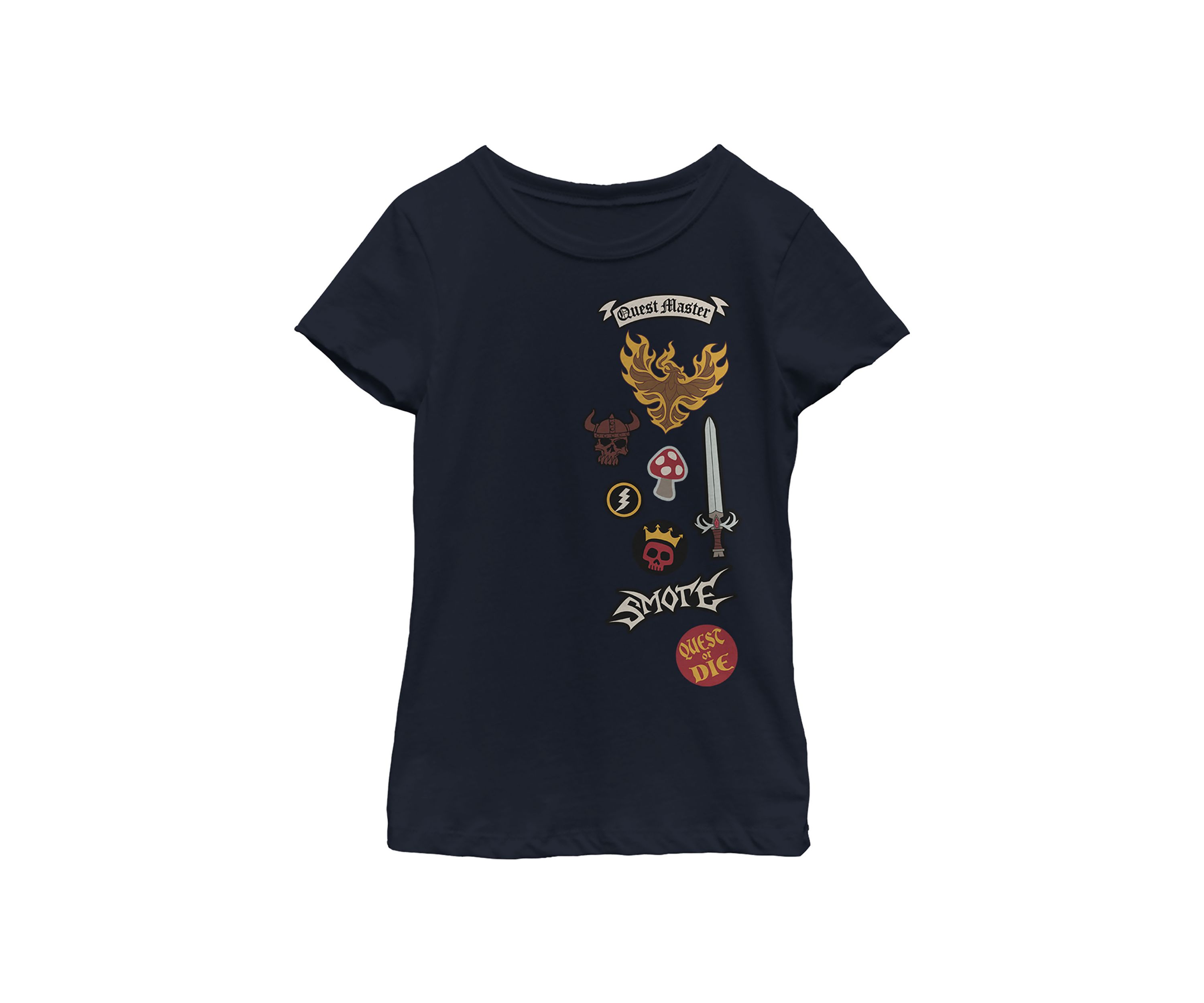 Girls 4-6x Cutoff Patches Graphic T-Shirt