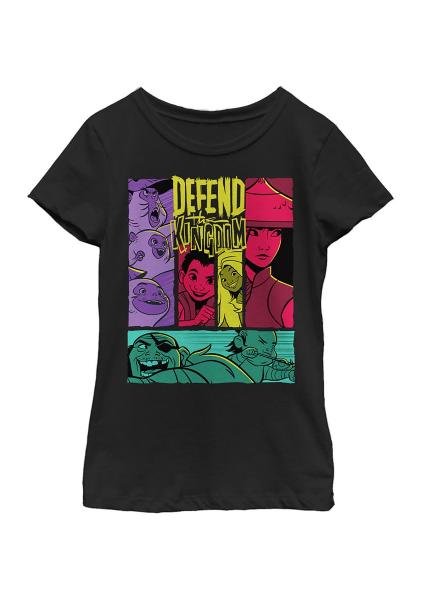 Girls 4-6x Raya Comic Strips Graphic T-Shirt