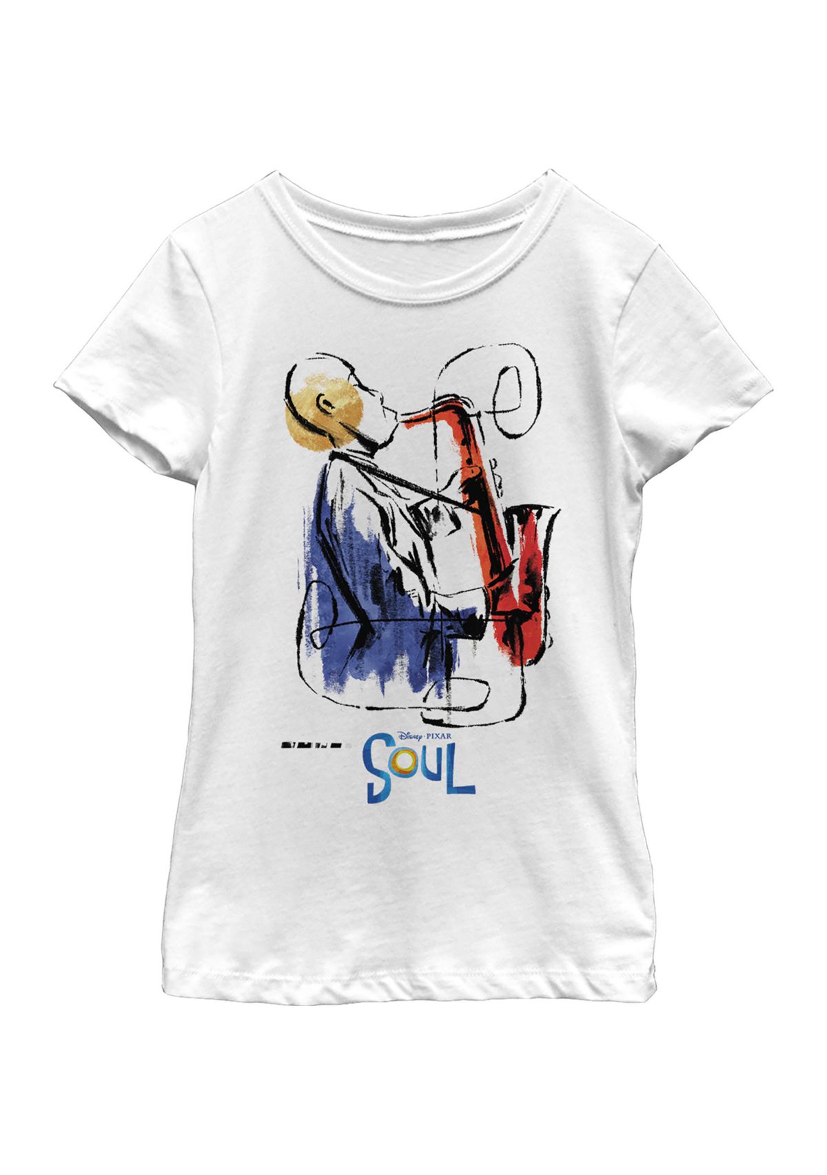 Girls 4-6x Sax Painting Graphic Top