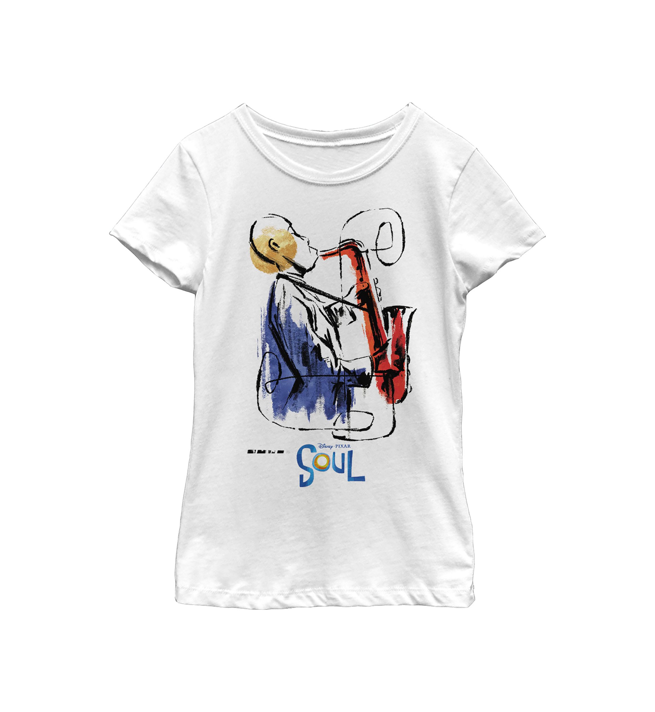 Girls 4-6x Sax Painting Graphic Top