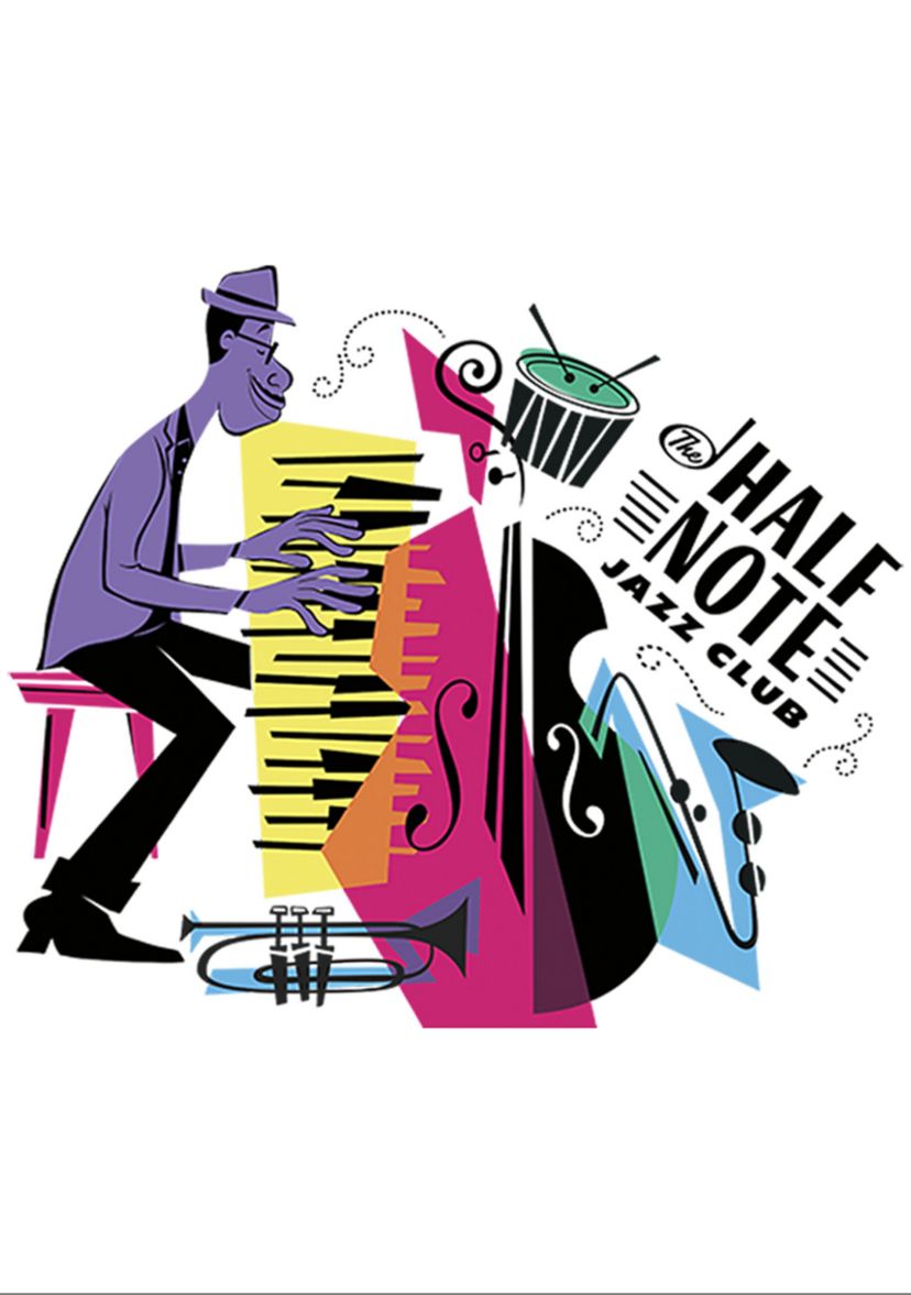 Girls 4-6x Half Note Jazz Club Badge Graphic Top
