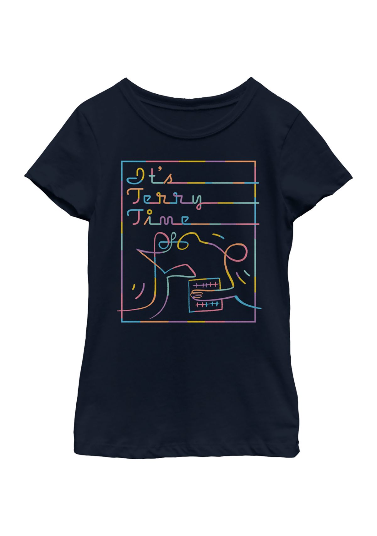 Girls 4-6x Terry Time Graphic Top