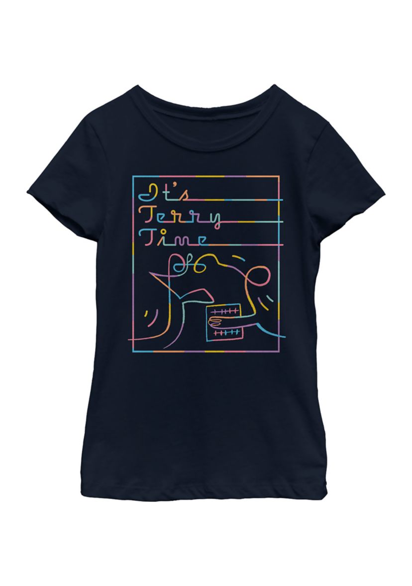 Girls 4-6x Terry Time Graphic Top