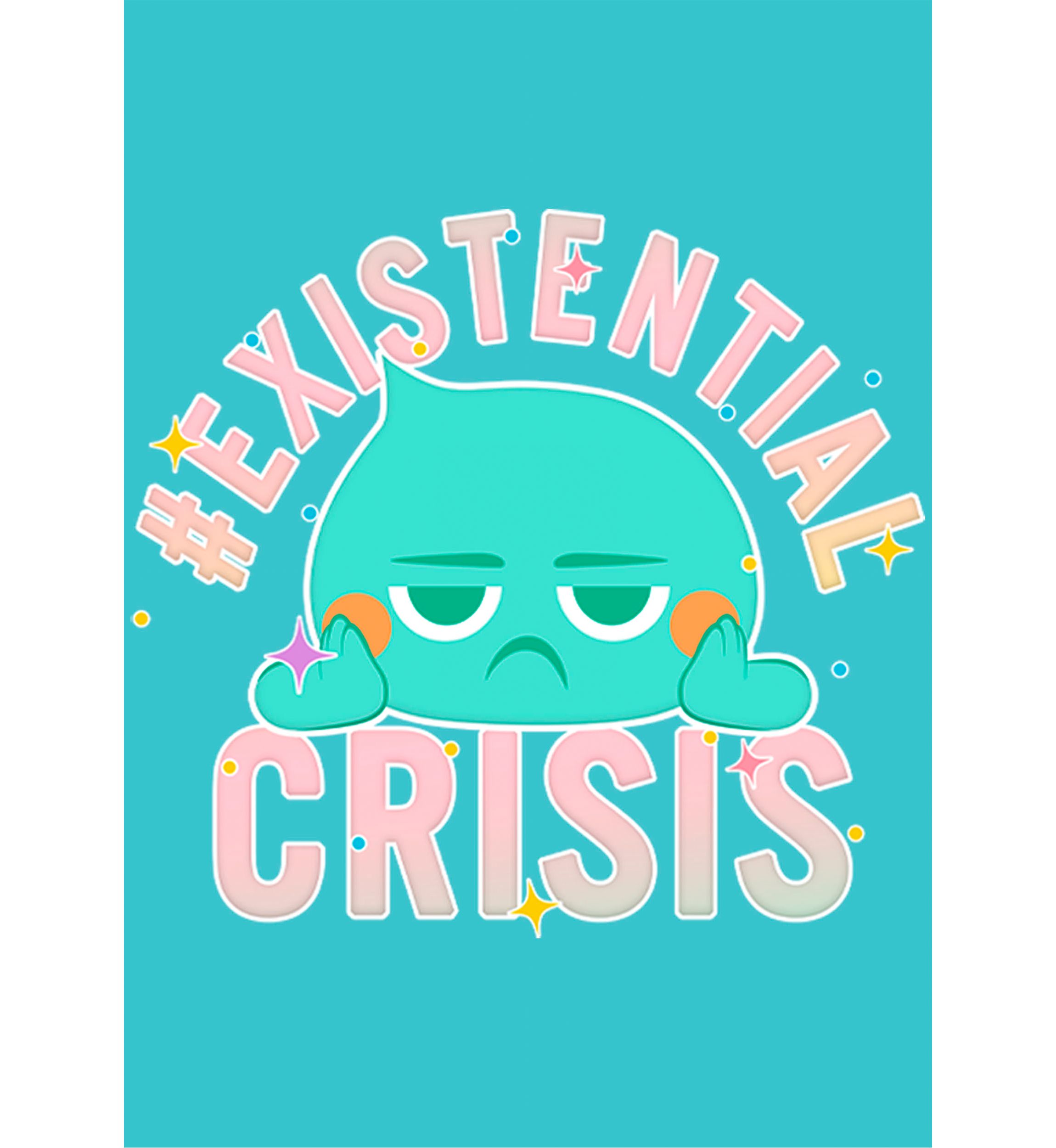 Girls 4-6x Existential Crisis Graphic Top