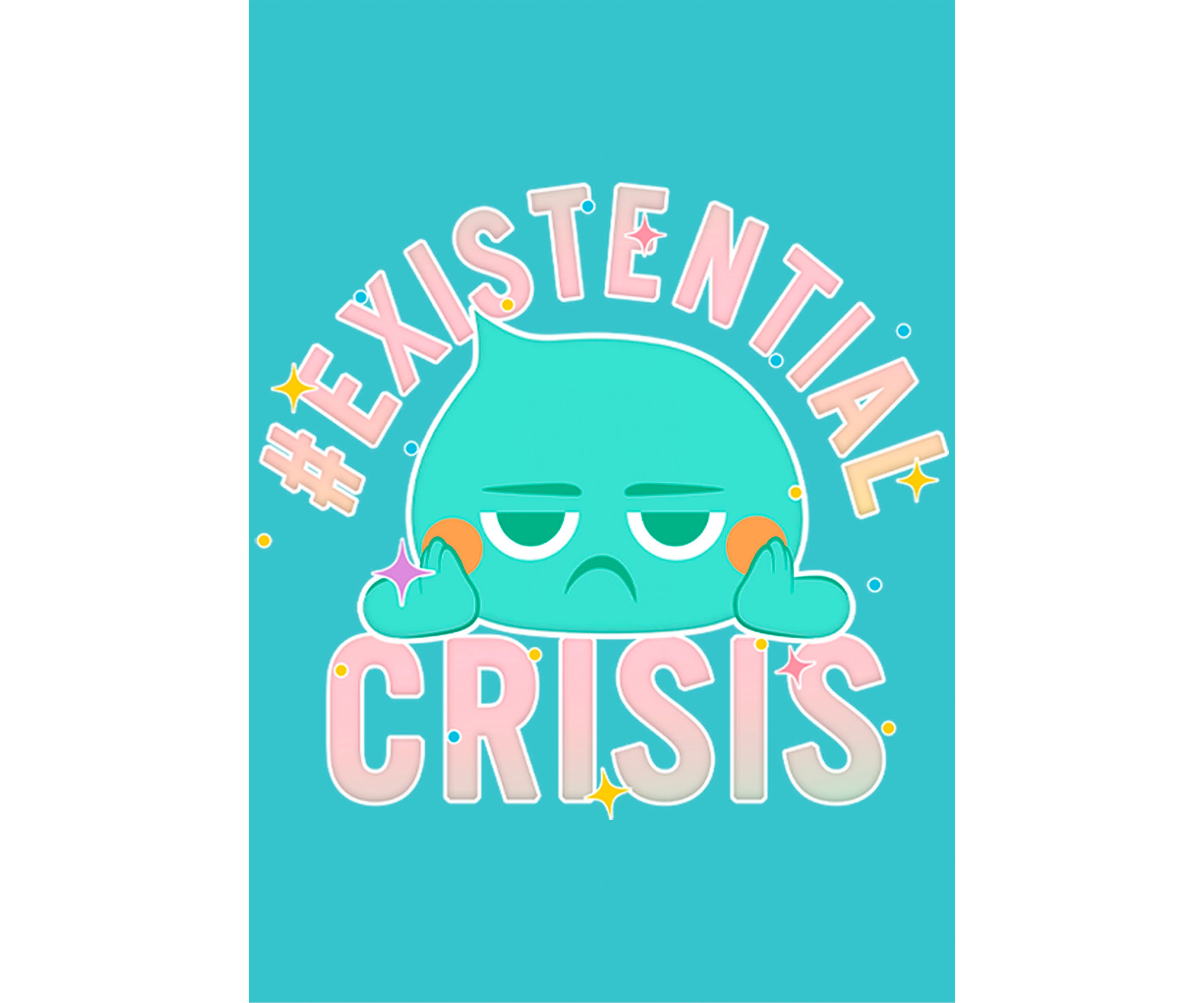 Girls 4-6x Existential Crisis Graphic Top