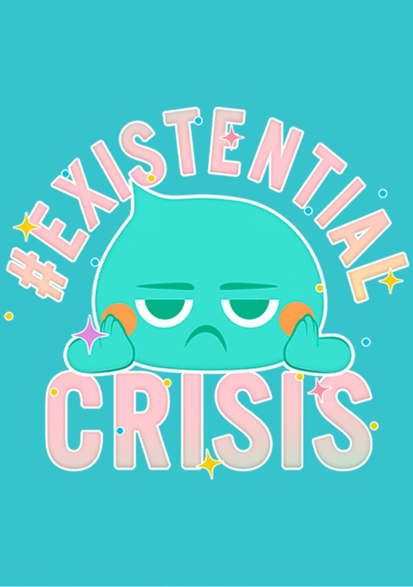 Girls 4-6x Existential Crisis Graphic Top