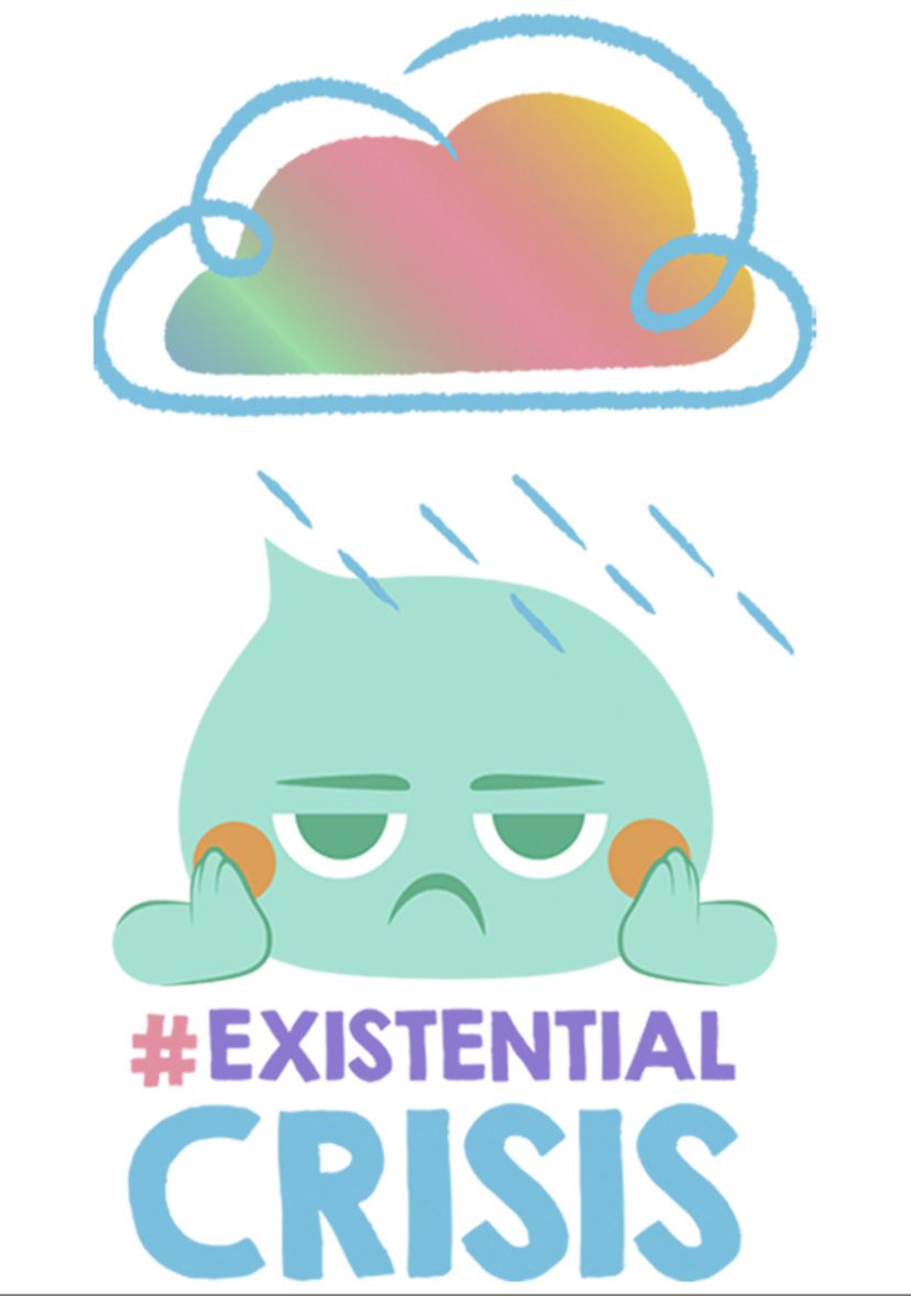 Girls 4-6x Existential Crisis Graphic Top