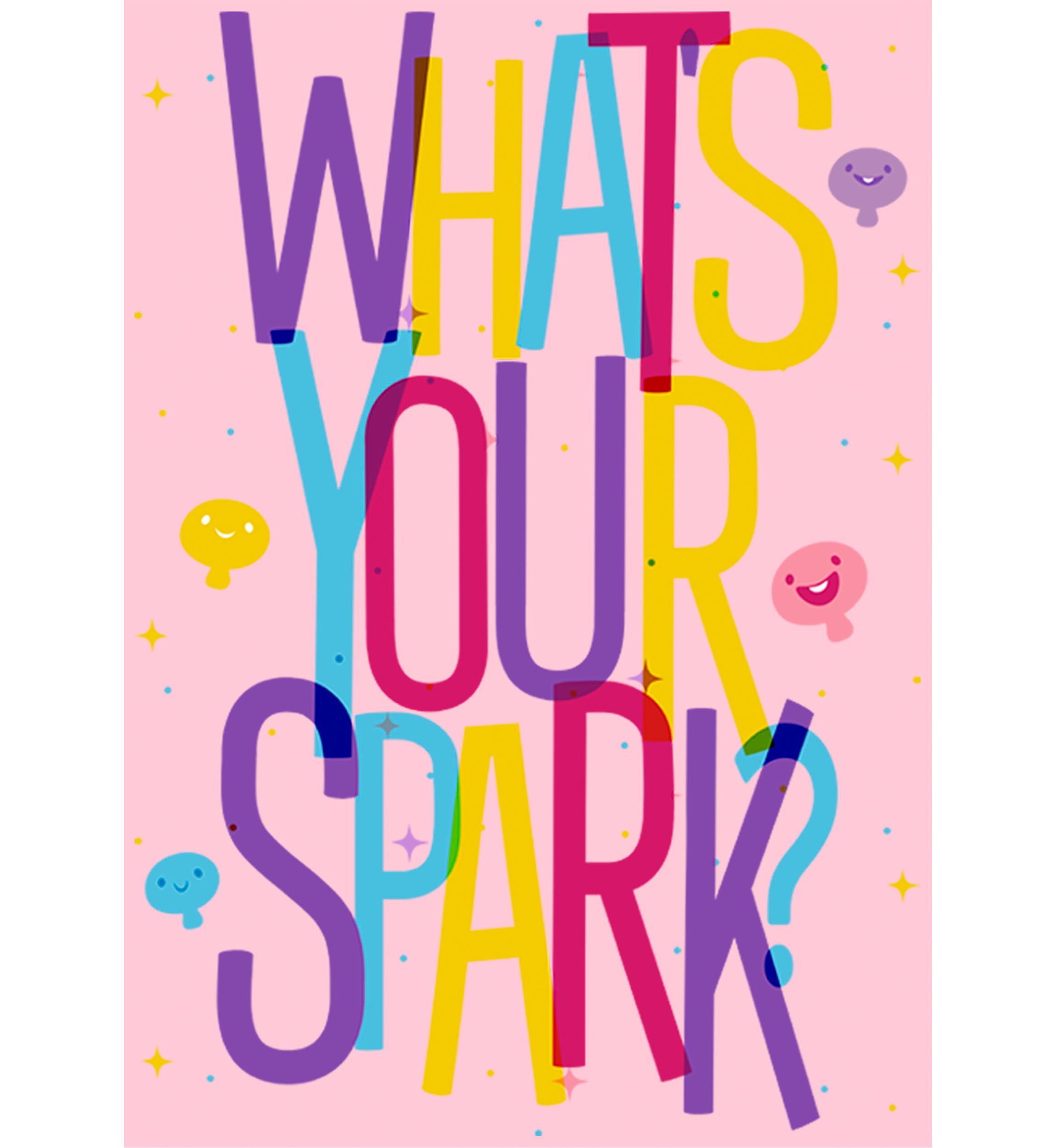 Girls 4-6x Colorful Spark Graphic Top